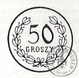 50 groszy - kontramarka KO